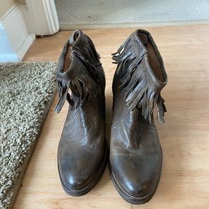 All Saints tasseled booties